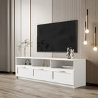 Modern minimalist TV cabinet 80 inch TV stand, open locker