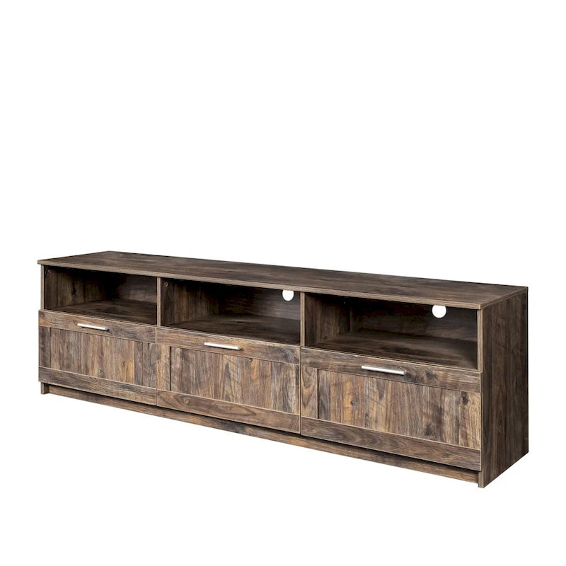 Modern minimalist TV cabinet 80 inch TV stand, open locker