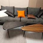 2 piece coffee table set black - 20.87D x 31.1W x 18.5H