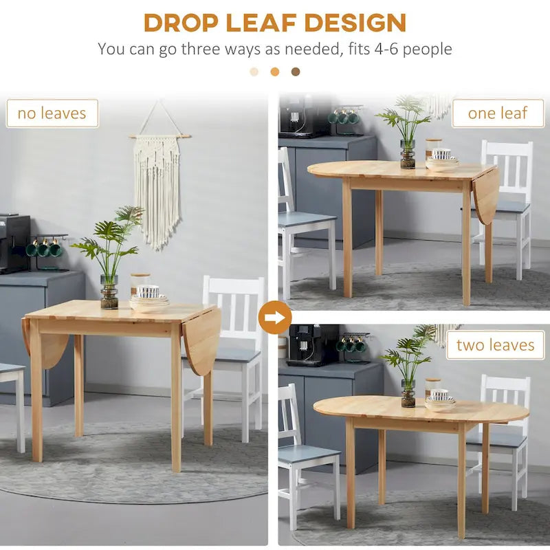 55 Solid Wood Drop Leaf Tables for Small Spaces