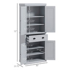 High Quality Home 72 Kitchen Pantry Storage Cabinet with 4 Doors