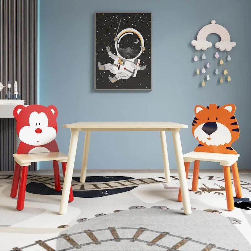 3 Pieces Toddler Table and Chair Set