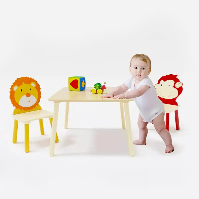3 Pieces Toddler Table and Chair Set