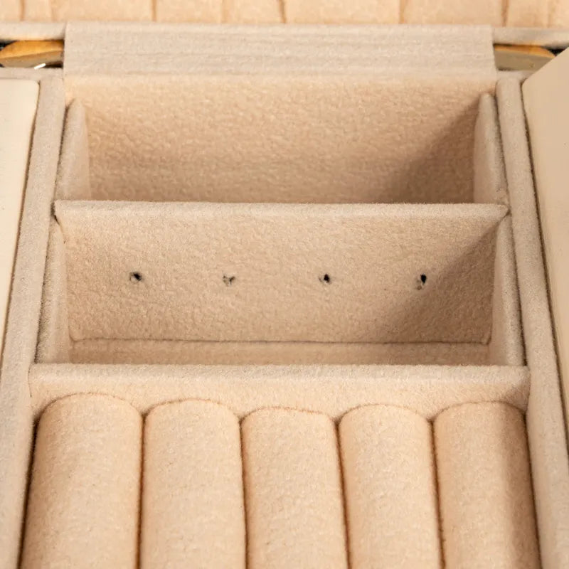 Household Essentials Fabric Travel Jewelry Organizer Box - 7.1L x 3.9W x 2.0H