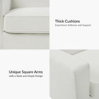 Antonio Transitional 83.5 Slipcovered Sofa with Curved Back by HULALA HOME