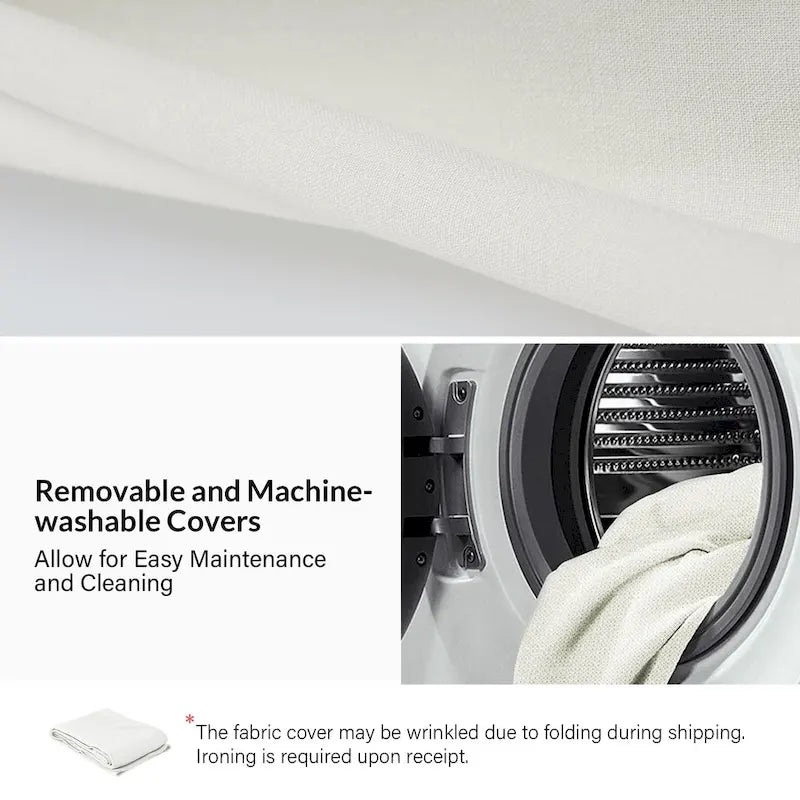 Antonio Transitional 83.5 Slipcovered Sofa with Curved Back by HULALA HOME