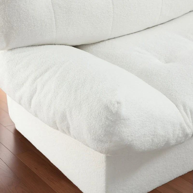 96 Cloud Style Sectional Loveseat Sofa,Modern Velvet Fabric Couches