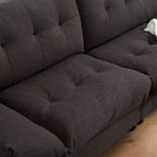 96 Cloud Style Sectional Loveseat Sofa,Modern Velvet Fabric Couches