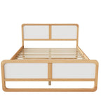 Modern Style Solid Wood Platform Bed for Kids, Teens, Adults